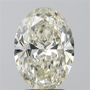 Foto Diamante Natural 3.01 quilates, Ovalado , Color L, claridad SI2 y certificado GIA de