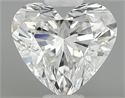 Natural Diamond 0.44 Carats, Heart with  Cut, G Color, VVS1 Clarity and Certified by GIA