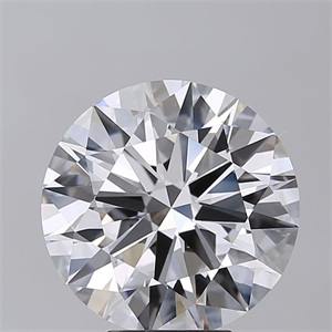 Picture of Lab Grown Diamond 6.01 Carats, Round with Ideal Cut, F Color, VVS2 Clarity and Certified by IGI