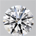 Lab Grown Diamond 2.03 Carats, Round with Ideal Cut, D Color, VS1 Clarity and Certified by IGI