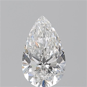 Picture of Natural Diamond 0.52 Carats, Pear with  Cut, F Color, VVS2 Clarity and Certified by GIA