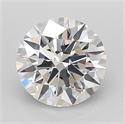 Lab Grown Diamond 1.55 Carats, Round with Ideal Cut, E Color, VVS2 Clarity and Certified by IGI