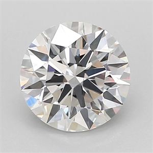 Picture of Lab Grown Diamond 1.55 Carats, Round with Ideal Cut, E Color, VVS2 Clarity and Certified by IGI