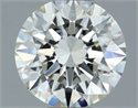 Natural Diamond 0.50 Carats, Round with Excellent Cut, H Color, VS1 Clarity and Certified by IGI