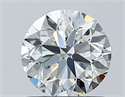 Natural Diamond 0.90 Carats, Round with Very Good Cut, I Color, VVS2 Clarity and Certified by GIA