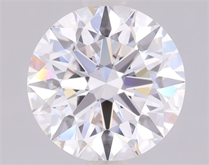 Picture of Lab Grown Diamond 2.08 Carats, Round with Ideal Cut, D Color, IF Clarity and Certified by IGI