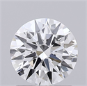 Lab Grown Diamond 1.02 Carats, Round with Ideal Cut, D Color, VVS2 Clarity and Certified by IGI