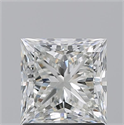 Natural Diamond 1.50 Carats, Princess with  Cut, I Color, VVS1 Clarity and Certified by GIA
