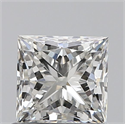 Diamante Natural 0.81 quilates, Princesa , Color J, claridad SI1 y certificado GIA