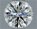Natural Diamond 0.50 Carats, Round with Very Good Cut, H Color, VVS2 Clarity and Certified by IGI