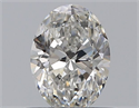 Natural Diamond 0.40 Carats, Oval with  Cut, F Color, VS2 Clarity and Certified by GIA