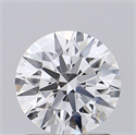 Lab Grown Diamond 1.28 Carats, Round with Ideal Cut, D Color, VVS2 Clarity and Certified by IGI