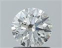 Diamante Natural 0.90 quilates, Redondo , Color J, claridad SI1 y certificado GIA
