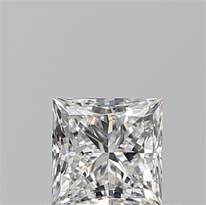 Picture of Natural Diamond 0.59 Carats, Princess with  Cut, F Color, VS1 Clarity and Certified by GIA