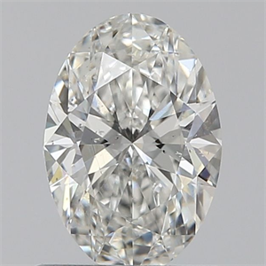 Picture of Natural Diamond 0.70 Carats, Oval with  Cut, H Color, SI1 Clarity and Certified by GIA