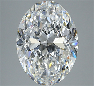 Foto Diamante Natural 3.51 quilates, Ovalado , Color E, claridad VS2 y certificado GIA de