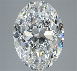 Foto Diamante Natural 3.51 quilates, Ovalado , Color E, claridad VS2 y certificado GIA de