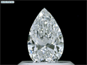 Natural Diamond 0.50 Carats, Pear with  Cut, D Color, SI1 Clarity and Certified by GIA