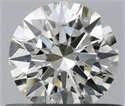 Natural Diamond 0.50 Carats, Round with Excellent Cut, J Color, IF Clarity and Certified by IGI