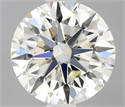 Natural Diamond 0.46 Carats, Round with Excellent Cut, H Color, IF Clarity and Certified by IGI