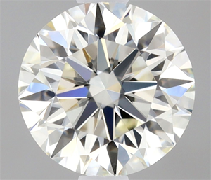 Picture of Natural Diamond 0.46 Carats, Round with Excellent Cut, H Color, IF Clarity and Certified by IGI