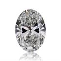 Natural Diamond 0.43 Carats, Oval with  Cut, E Color, SI1 Clarity and Certified by GIA