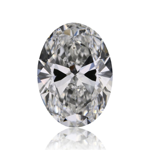 Picture of Natural Diamond 0.43 Carats, Oval with  Cut, E Color, SI1 Clarity and Certified by GIA