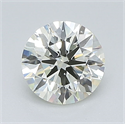 Natural Diamond 0.80 Carats, Round with Excellent Cut, L Color, VVS2 Clarity and Certified by IGI