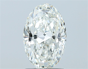 Picture of Natural Diamond 1.51 Carats, Oval with  Cut, H Color, SI1 Clarity and Certified by GIA