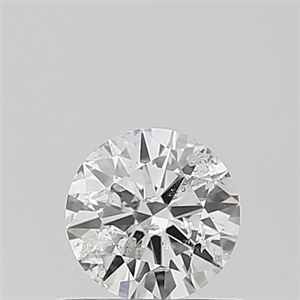 Picture of Natural Diamond 0.40 Carats, Round with Excellent Cut, E Color, I1 Clarity and Certified by IGI