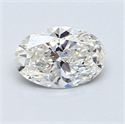 Natural Diamond 0.90 Carats, Oval with  Cut, I Color, VS1 Clarity and Certified by GIA