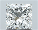Natural Diamond 1.00 Carats, Princess with  Cut, I Color, VS2 Clarity and Certified by GIA