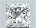 Natural Diamond 1.00 Carats, Princess with  Cut, I Color, VS2 Clarity and Certified by GIA