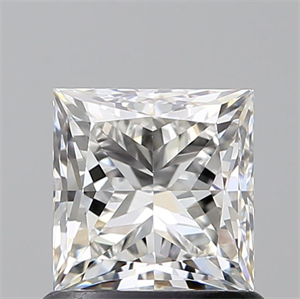 Picture of Natural Diamond 0.99 Carats, Princess with  Cut, G Color, VVS2 Clarity and Certified by GIA