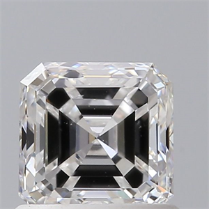 Picture of Natural Diamond 0.90 Carats, Asscher with  Cut, E Color, VS2 Clarity and Certified by GIA