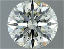 Natural Diamond 1.05 Carats, Round with Excellent Cut, K Color, IF Clarity and Certified by IGI