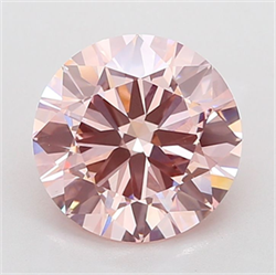 Picture of Lab Grown Diamond 6.00 Carats, Round with Excellent Cut, Fancy Intense Pink Color, VVS2 Clarity and Certified by IGI