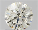 Natural Diamond 0.77 Carats, Round with Excellent Cut, J Color, IF Clarity and Certified by IGI