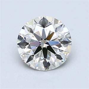Picture of Natural Diamond 1.00 Carats, Round with Excellent Cut, K Color, VS1 Clarity and Certified by GIA