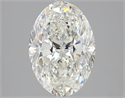 Natural Diamond 3.70 Carats, Oval with  Cut, H Color, VS1 Clarity and Certified by GIA