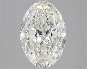 Picture of Natural Diamond 3.70 Carats, Oval with  Cut, H Color, VS1 Clarity and Certified by GIA
