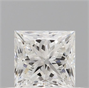 Natural Diamond 0.50 Carats, Princess with  Cut, G Color, VVS2 Clarity and Certified by GIA