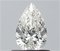 Natural Diamond 0.51 Carats, Pear with  Cut, H Color, SI1 Clarity and Certified by IGI