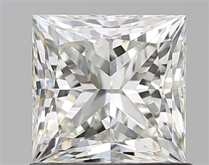 Picture of Natural Diamond 1.02 Carats, Princess with  Cut, I Color, VS2 Clarity and Certified by GIA