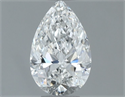 Diamante Natural 0.34 quilates, De pera , Color F, claridad VVS2 y certificado GIA
