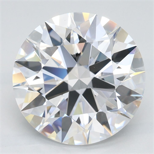 Picture of Lab Grown Diamond 3.98 Carats, Round with Excellent Cut, D Color, FL Clarity and Certified by GIA