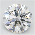 Lab Grown Diamond 3.18 Carats, Round with Excellent Cut, D Color, VVS1 Clarity and Certified by GIA