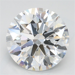 Picture of Lab Grown Diamond 3.18 Carats, Round with Excellent Cut, D Color, VVS1 Clarity and Certified by GIA