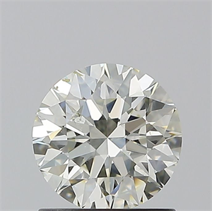 Picture of Natural Diamond 1.01 Carats, Round with Excellent Cut, L Color, SI2 Clarity and Certified by GIA