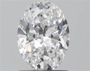 Picture of Natural Diamond 1.01 Carats, Oval with  Cut, D Color, SI1 Clarity and Certified by GIA